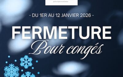 Horaire de fin d&rsquo;année 2025